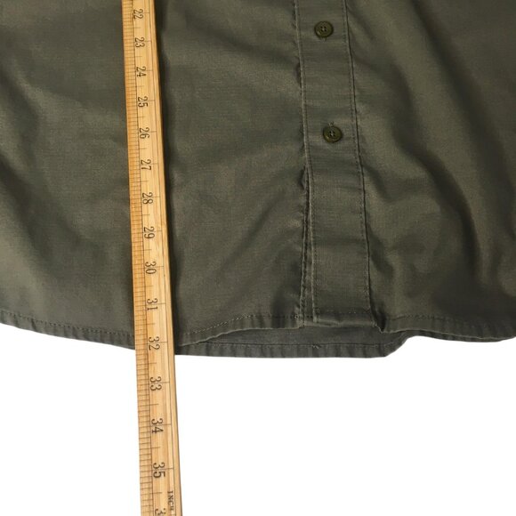 First Tactical Shirt Mens 2XL Green Short Sleeve Button Front Vented Pockets - Picture 6 of 16